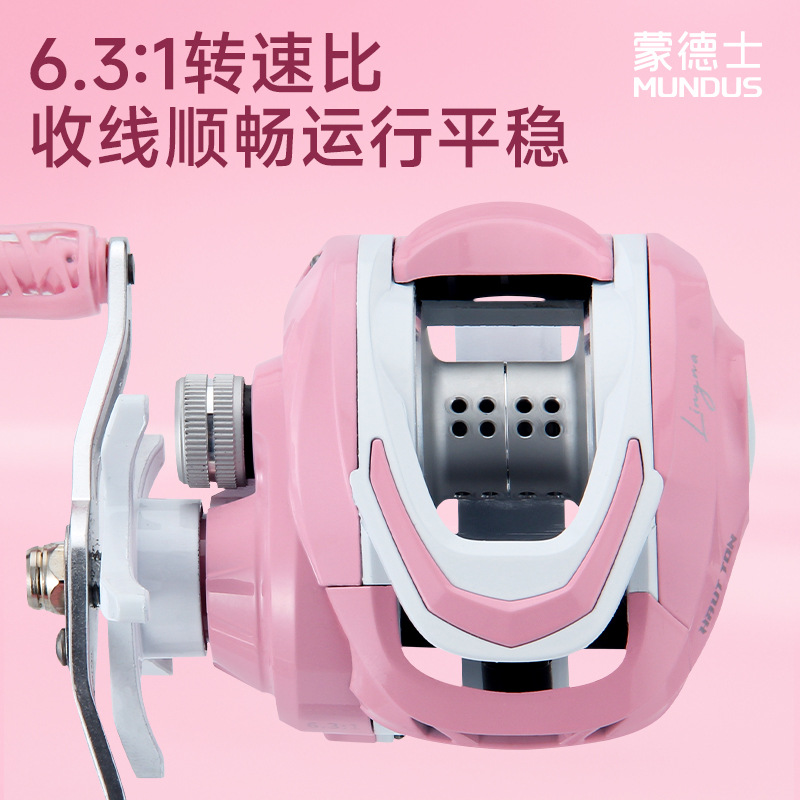 Pink 6.3:1 Gear Ratio 3+1 Ball - Ice Fishing Reel review and price